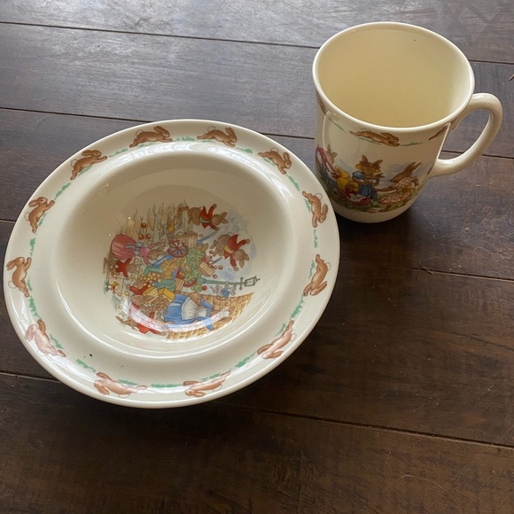 Royal Doulton Bunnykins Bowl and cup - Picture 2 of 9